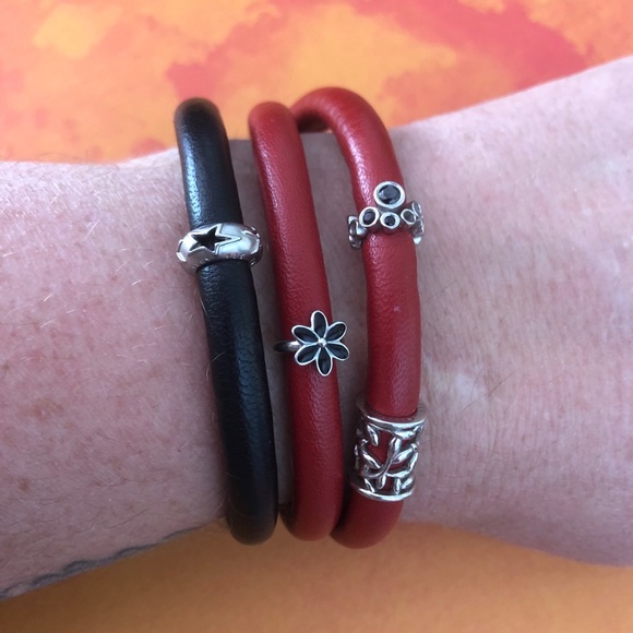 Endless Jewelry red dbl wrap and black single - Picture 4 of 5